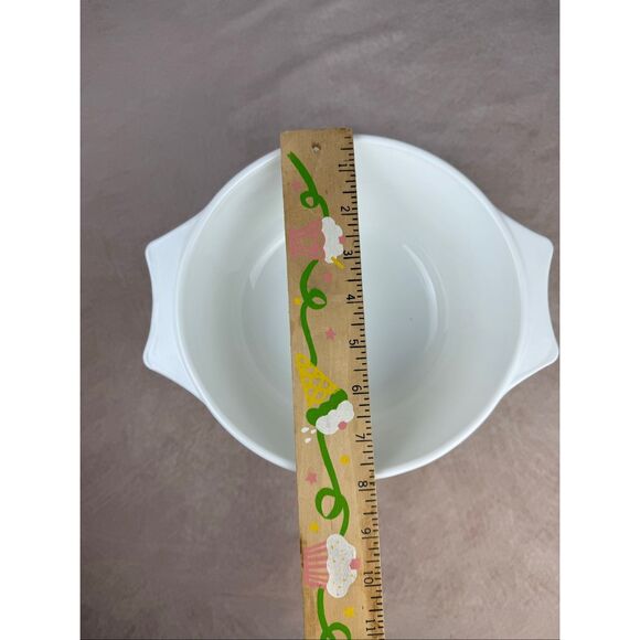 Vintage Pyrex Blue Iris 7 3/4 Round Casserole Dish Bowl Made in England - Picture 8 of 9